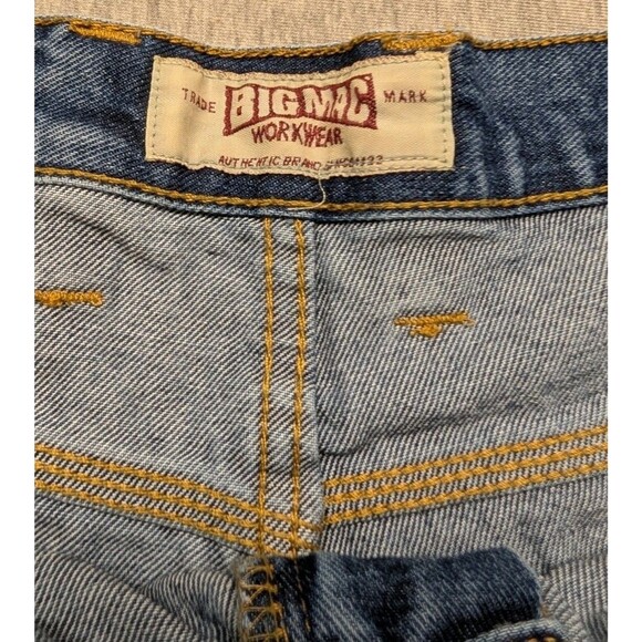 Vintage 90's Big Mac Workwear Denim Jean Shorts Jorts Y2K Mens 36X8 Baggy - Picture 4 of 10